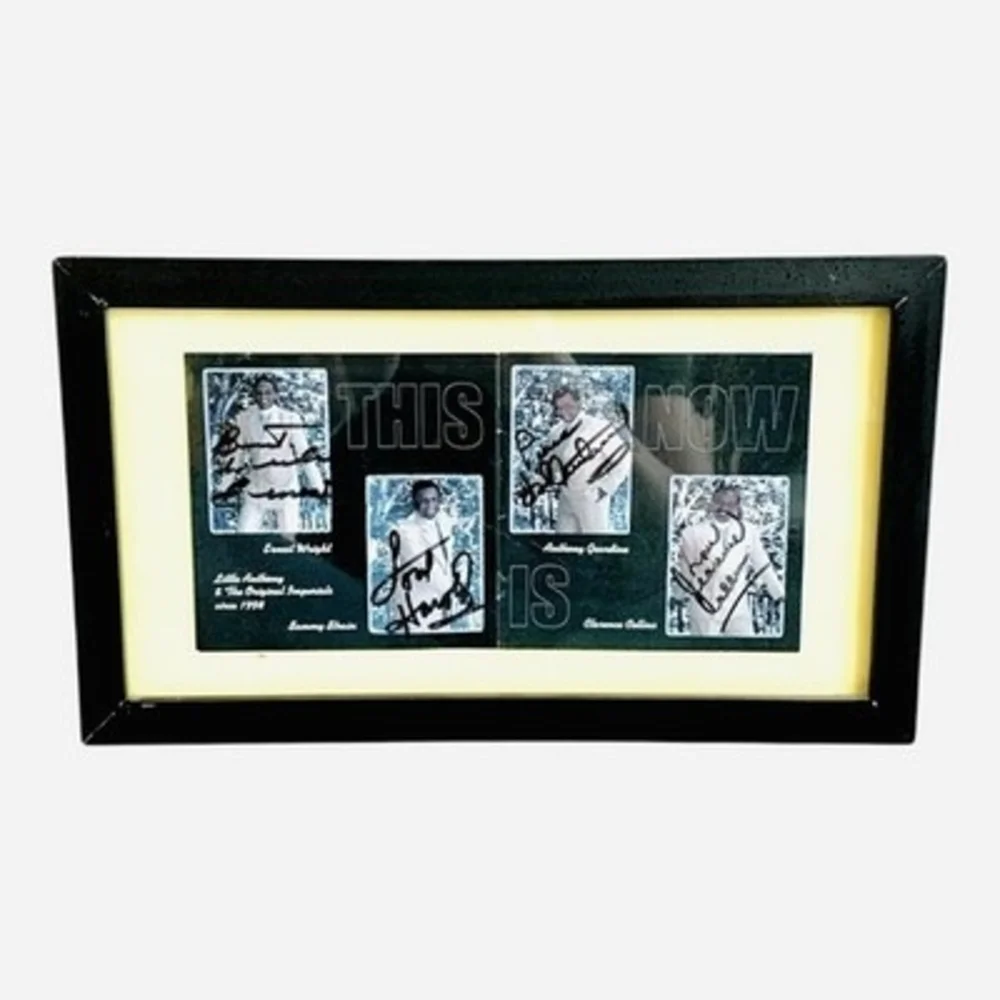 Little Anthony & The Original Imperials Signed Framed Photos